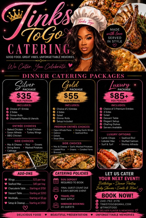 Catering flyer