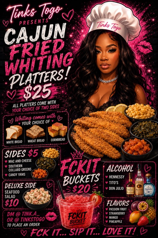 Cajun Fried Whiting Platter